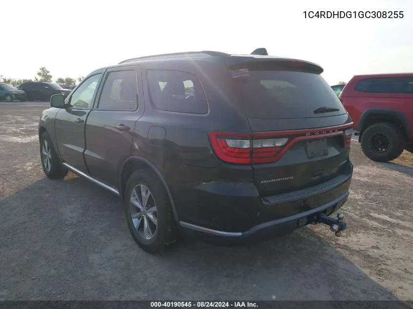 1C4RDHDG1GC308255 2016 Dodge Durango Limited