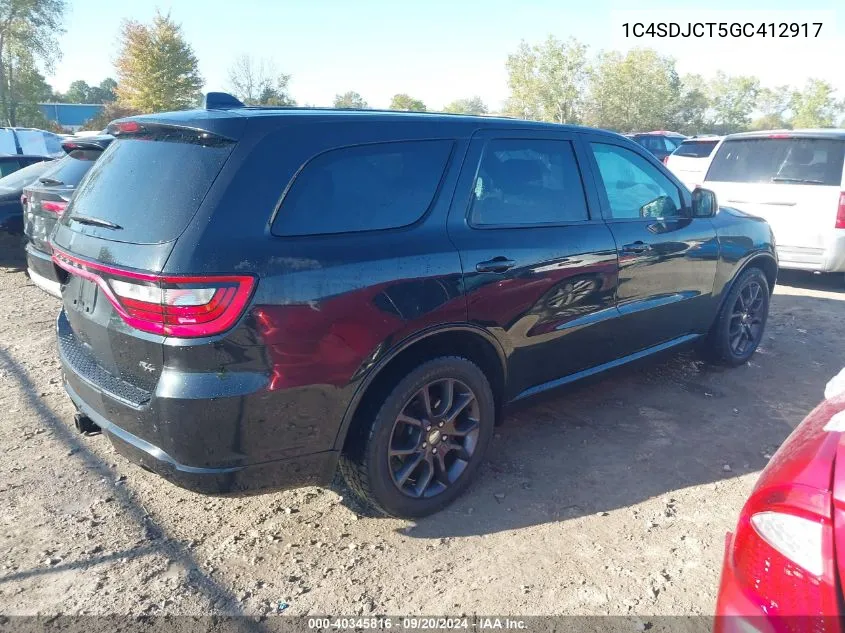 1C4SDJCT5GC412917 2016 Dodge Durango R/T