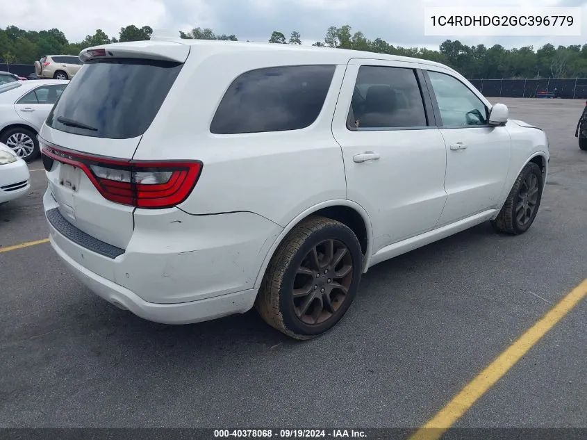 1C4RDHDG2GC396779 2016 Dodge Durango Limited