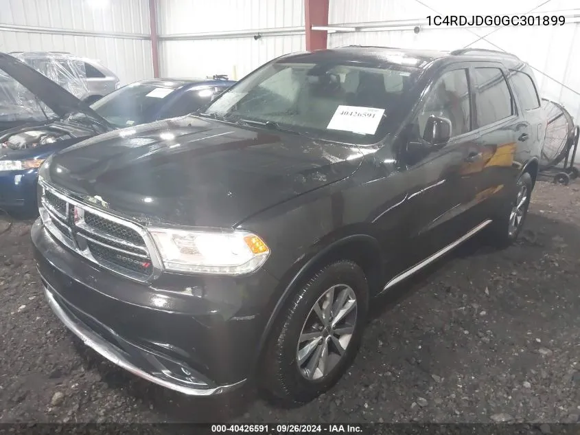 2016 Dodge Durango Limited VIN: 1C4RDJDG0GC301899 Lot: 40426591