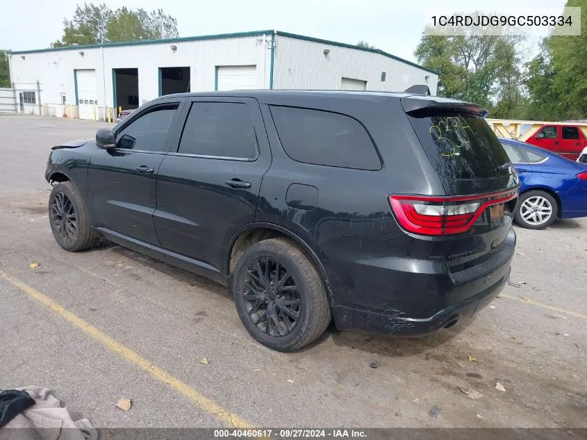 1C4RDJDG9GC503334 2016 Dodge Durango Limited