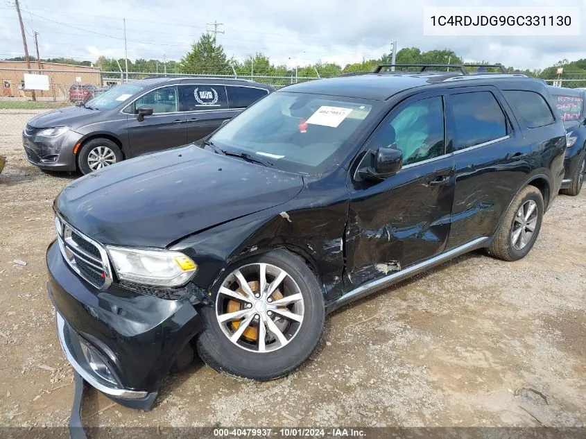 2016 Dodge Durango Limited VIN: 1C4RDJDG9GC331130 Lot: 40479937