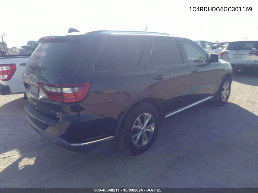 1C4RDHDG6GC301169 2016 Dodge Durango Limited