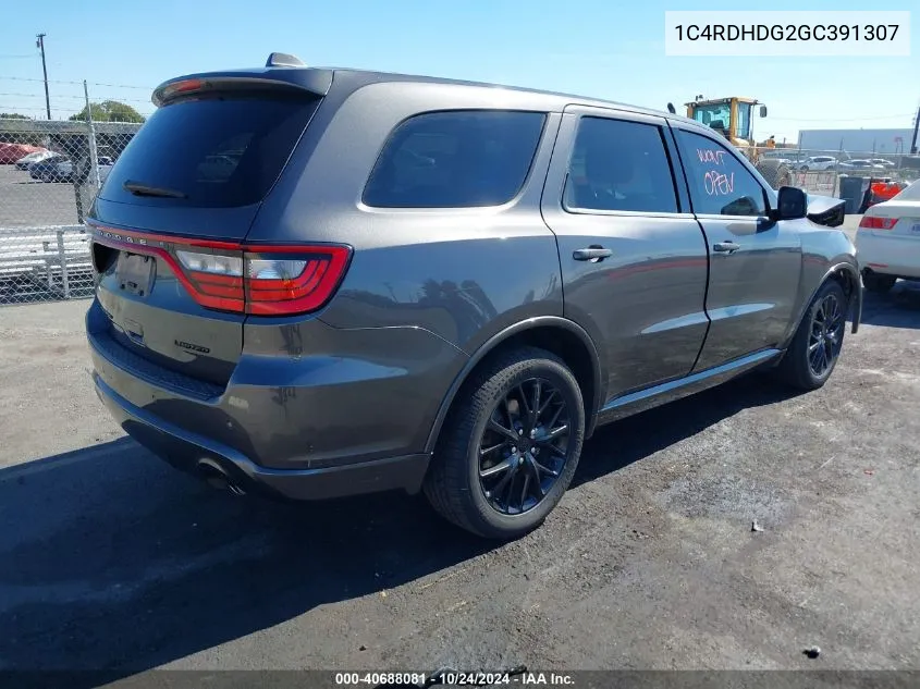 1C4RDHDG2GC391307 2016 Dodge Durango Limited