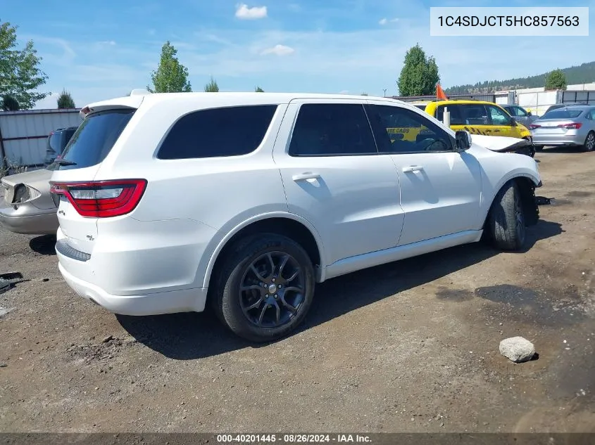 1C4SDJCT5HC857563 2017 Dodge Durango R/T