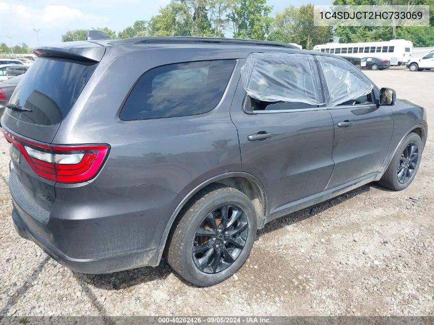 2017 Dodge Durango R/T Awd VIN: 1C4SDJCT2HC733069 Lot: 40262426