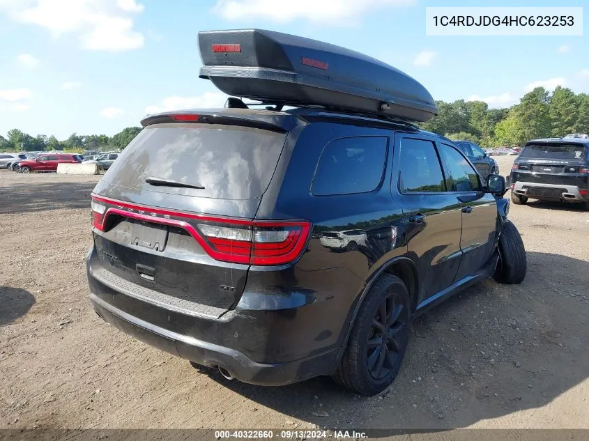 1C4RDJDG4HC623253 2017 Dodge Durango Gt