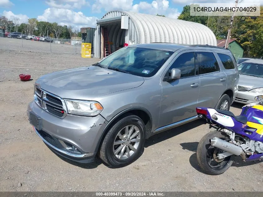 1C4RDJAG4HC704029 2017 Dodge Durango Sxt Awd