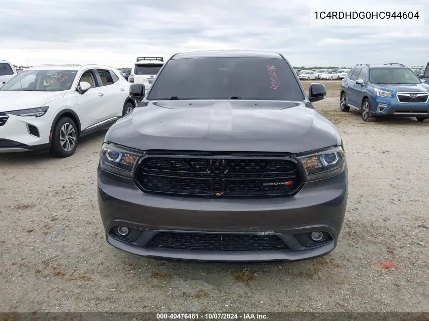 1C4RDHDG0HC944604 2017 Dodge Durango Gt