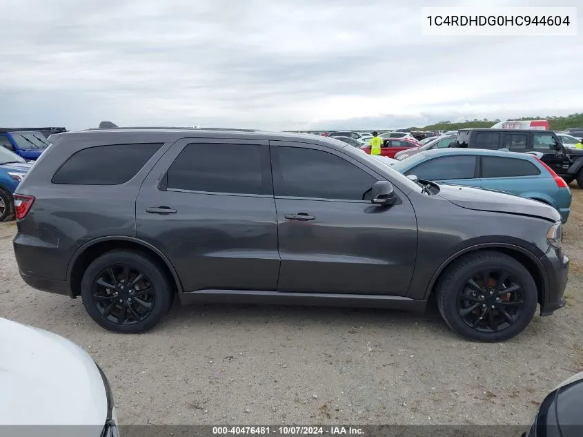 1C4RDHDG0HC944604 2017 Dodge Durango Gt