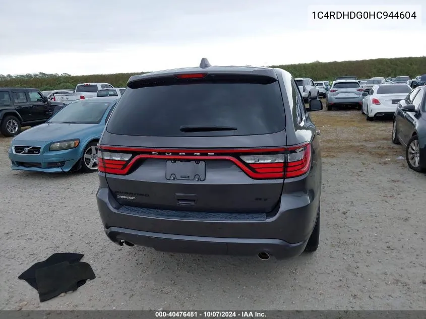 1C4RDHDG0HC944604 2017 Dodge Durango Gt