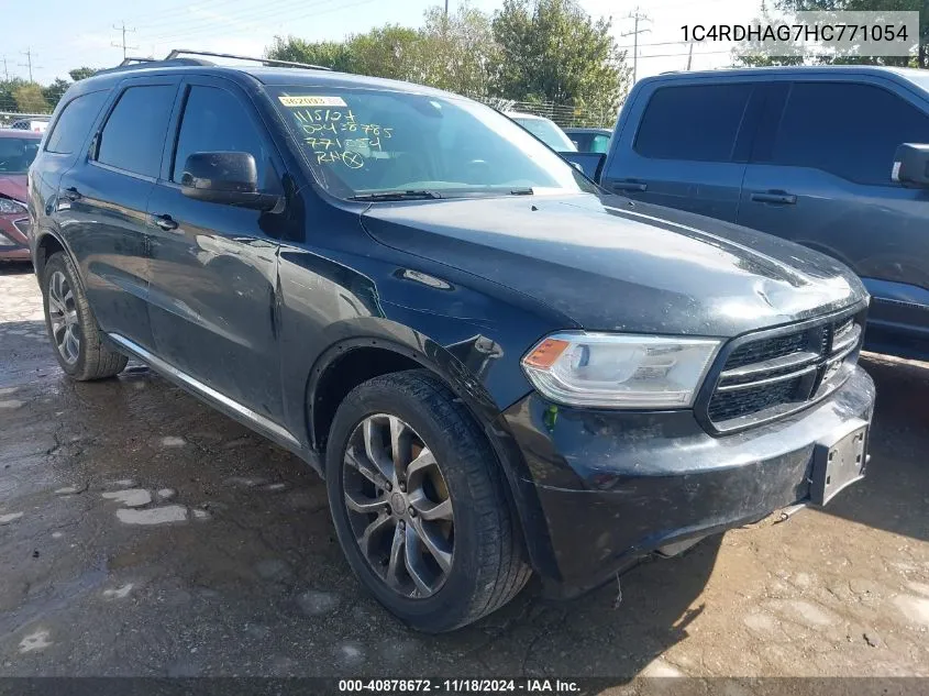 2017 Dodge Durango Sxt Rwd VIN: 1C4RDHAG7HC771054 Lot: 40878672