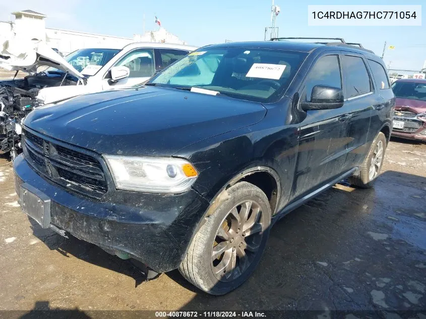 2017 Dodge Durango Sxt Rwd VIN: 1C4RDHAG7HC771054 Lot: 40878672