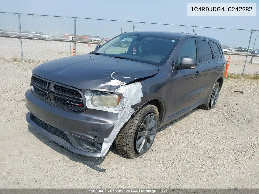 1C4RDJDG4JC242282 2018 Dodge Durango Gt