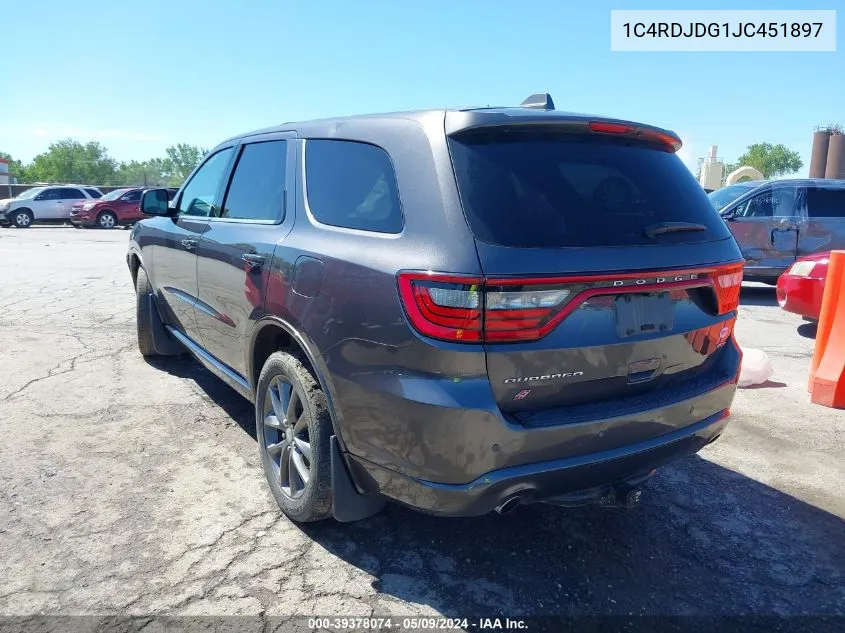 1C4RDJDG1JC451897 2018 Dodge Durango Gt