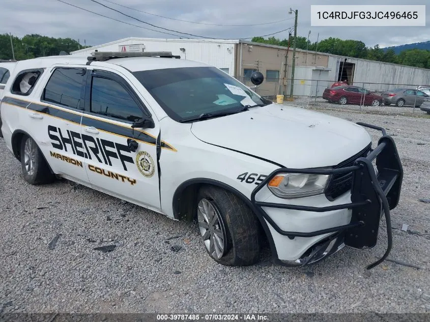 1C4RDJFG3JC496465 2018 Dodge Durango Special Service Awd