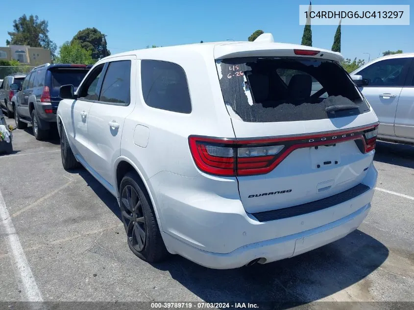 2018 Dodge Durango Gt Rwd VIN: 1C4RDHDG6JC413297 Lot: 39789719