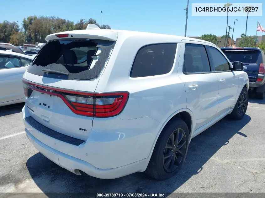 1C4RDHDG6JC413297 2018 Dodge Durango Gt Rwd