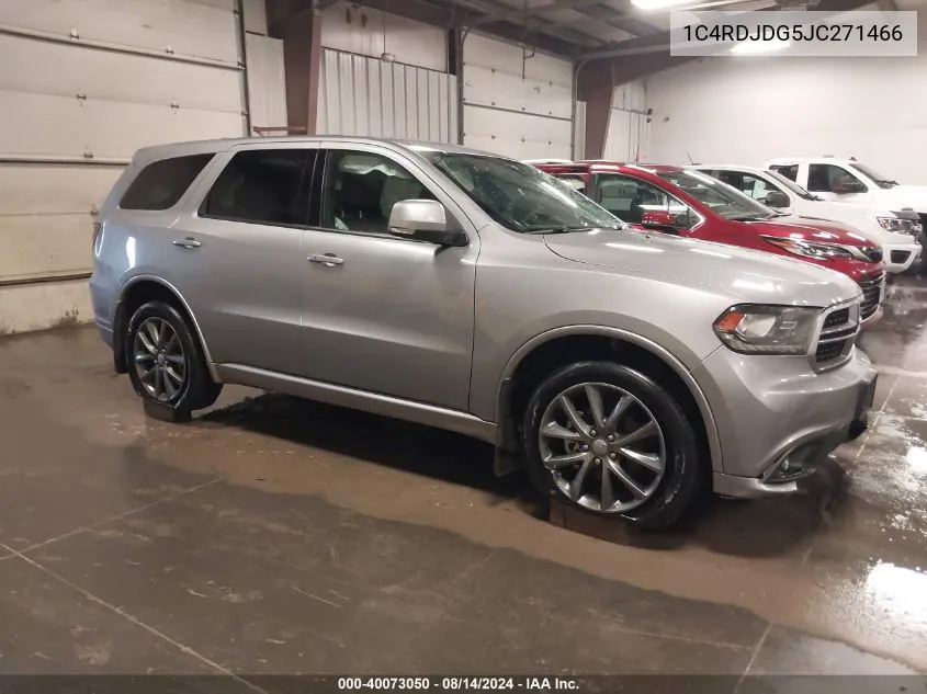 2018 Dodge Durango Gt VIN: 1C4RDJDG5JC271466 Lot: 40073050