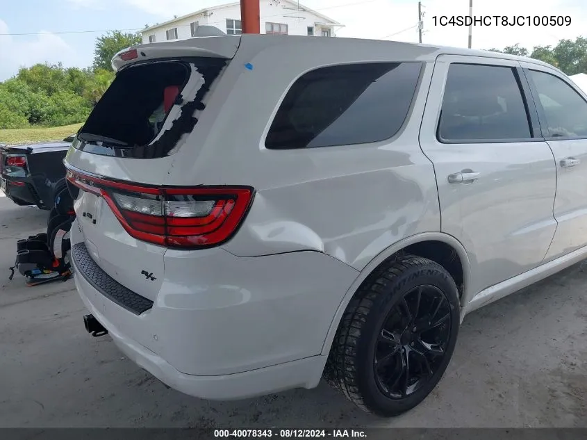 1C4SDHCT8JC100509 2018 Dodge Durango R/T Rwd