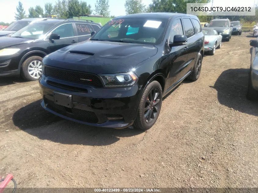 2018 Dodge Durango R/T Awd VIN: 1C4SDJCT9JC462212 Lot: 40123499