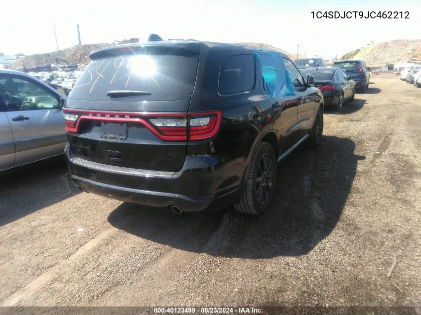 2018 Dodge Durango R/T Awd VIN: 1C4SDJCT9JC462212 Lot: 40123499