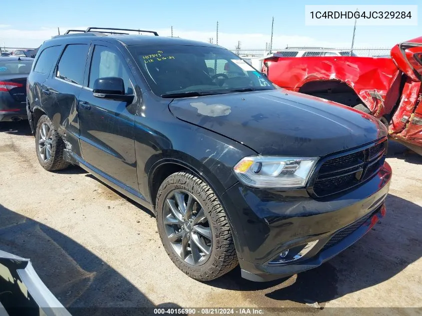 2018 Dodge Durango Gt VIN: 1C4RDHDG4JC329284 Lot: 40156990