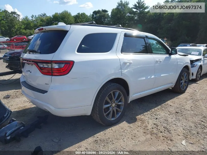 1C4RDJDG1JC497374 2018 Dodge Durango Gt Awd