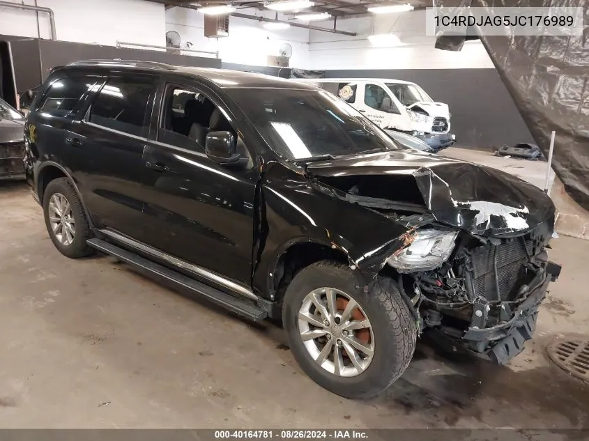 1C4RDJAG5JC176989 2018 Dodge Durango Sxt Awd