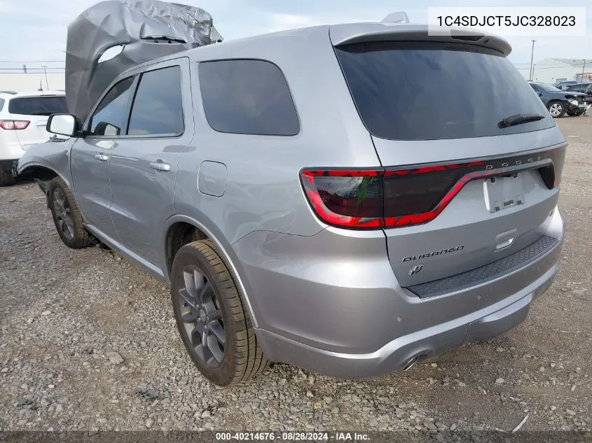 1C4SDJCT5JC328023 2018 Dodge Durango R/T Awd