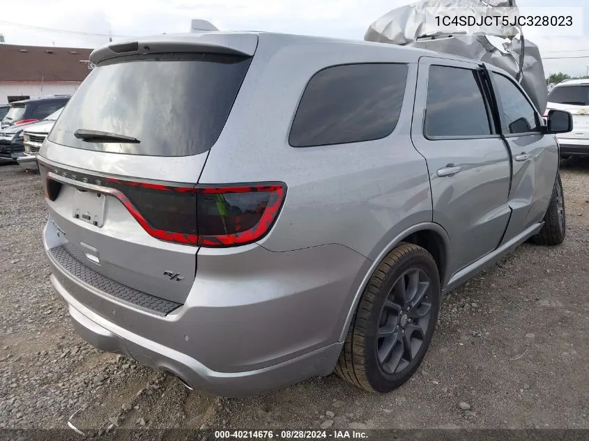 2018 Dodge Durango R/T Awd VIN: 1C4SDJCT5JC328023 Lot: 40214676