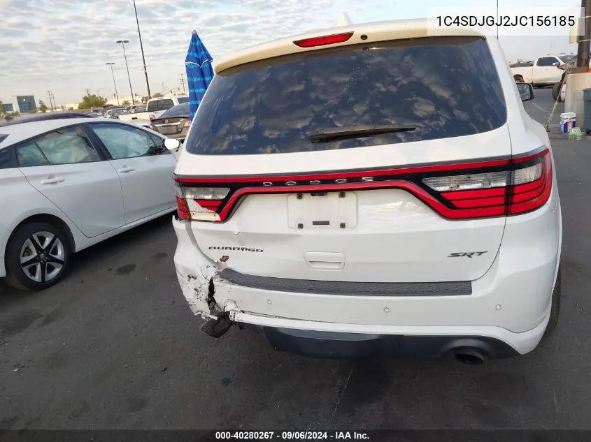 2018 Dodge Durango Srt Awd VIN: 1C4SDJGJ2JC156185 Lot: 40280267