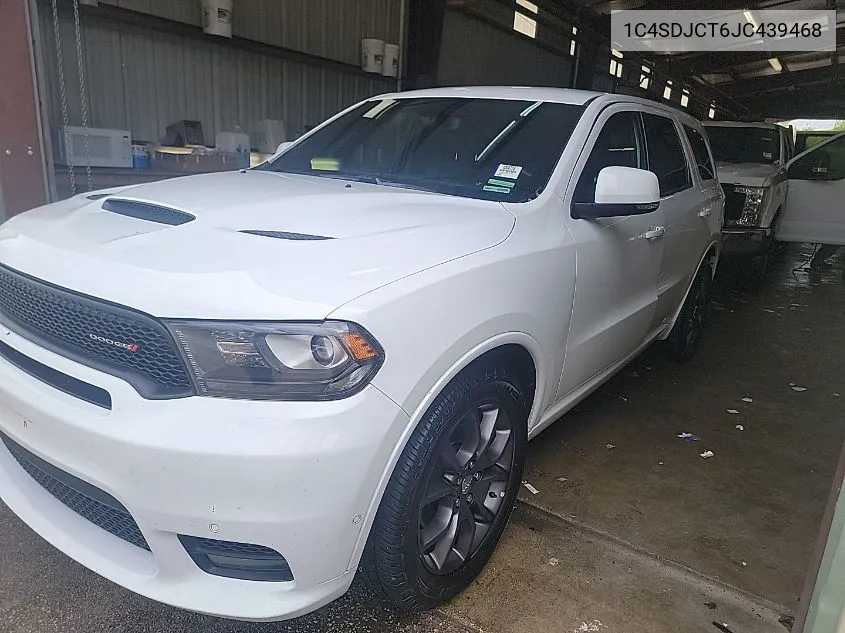 2018 Dodge Durango R/T Awd VIN: 1C4SDJCT6JC439468 Lot: 40283791