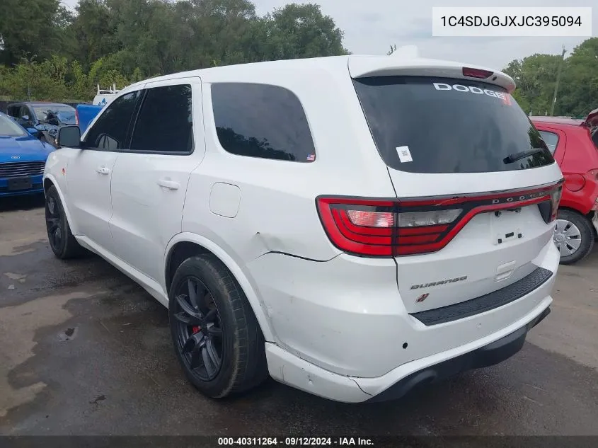 2018 Dodge Durango Srt VIN: 1C4SDJGJXJC395094 Lot: 40311264