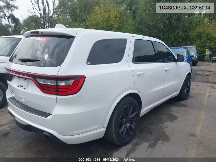 2018 Dodge Durango Srt VIN: 1C4SDJGJXJC395094 Lot: 40311264