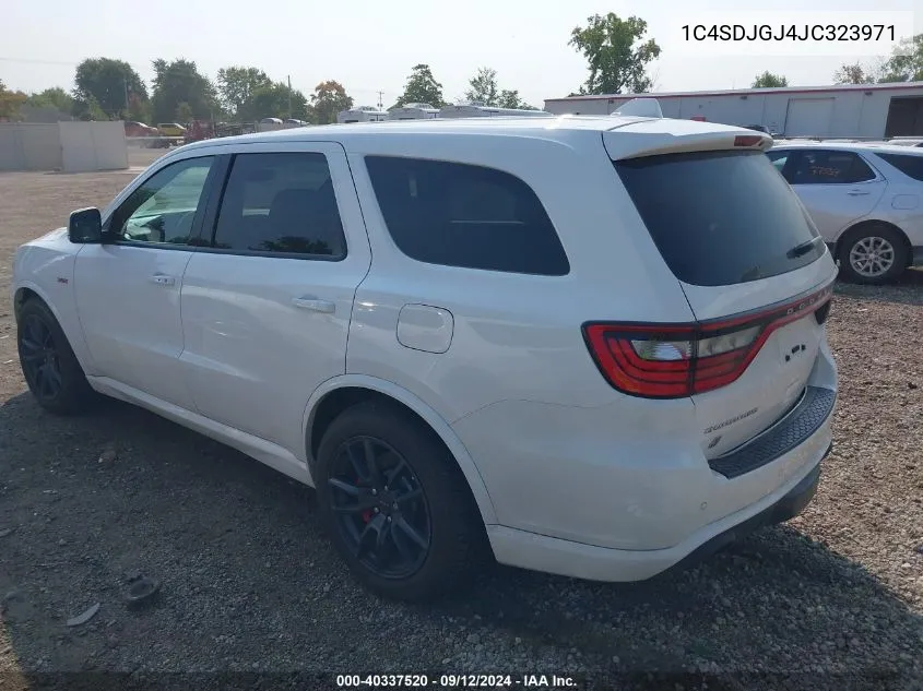 2018 Dodge Durango Srt Awd VIN: 1C4SDJGJ4JC323971 Lot: 40337520