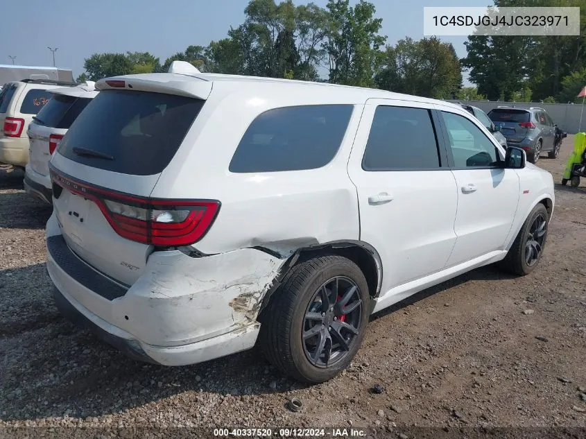 1C4SDJGJ4JC323971 2018 Dodge Durango Srt Awd