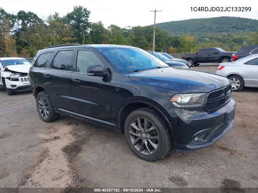 2018 Dodge Durango Gt Awd VIN: 1C4RDJDG2JC133299 Lot: 40357152