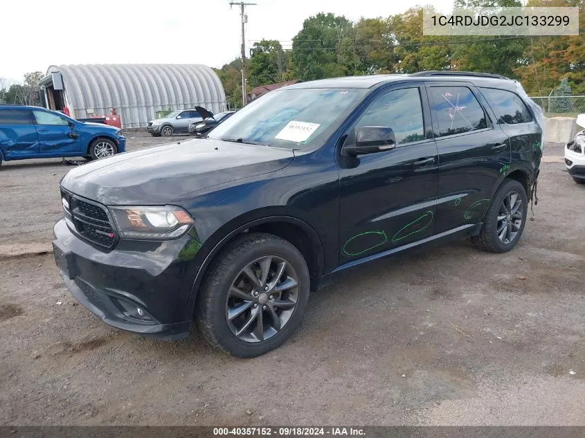 1C4RDJDG2JC133299 2018 Dodge Durango Gt Awd