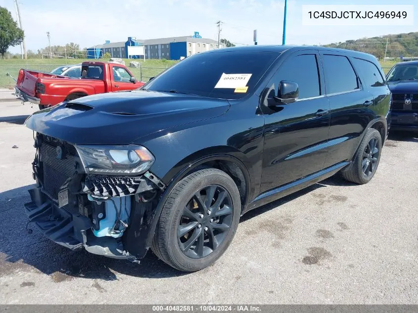 1C4SDJCTXJC496949 2018 Dodge Durango R/T Awd