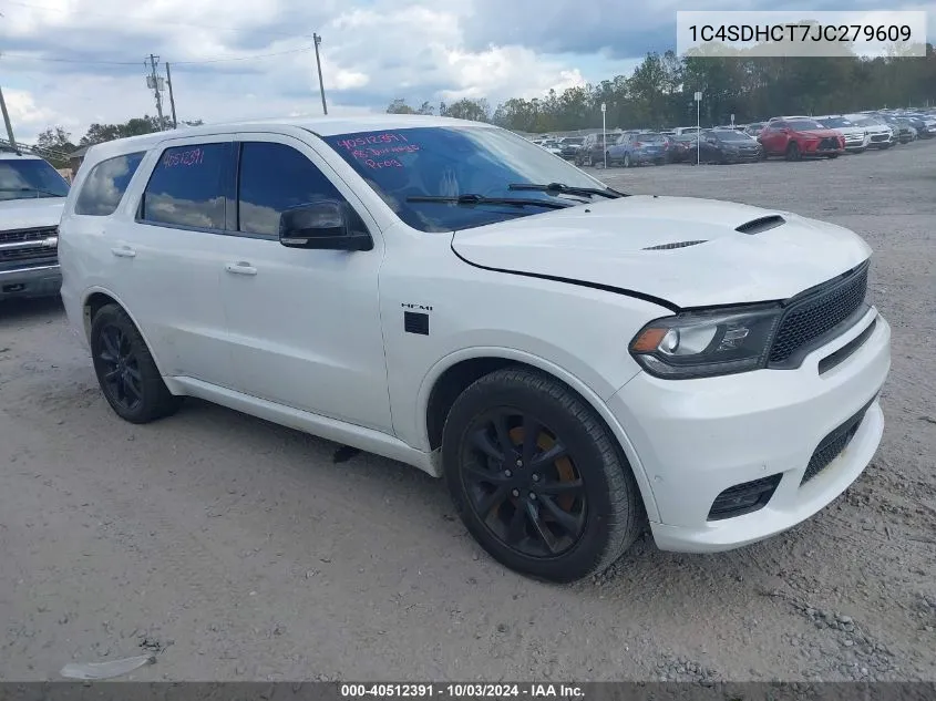 1C4SDHCT7JC279609 2018 Dodge Durango R/T Rwd