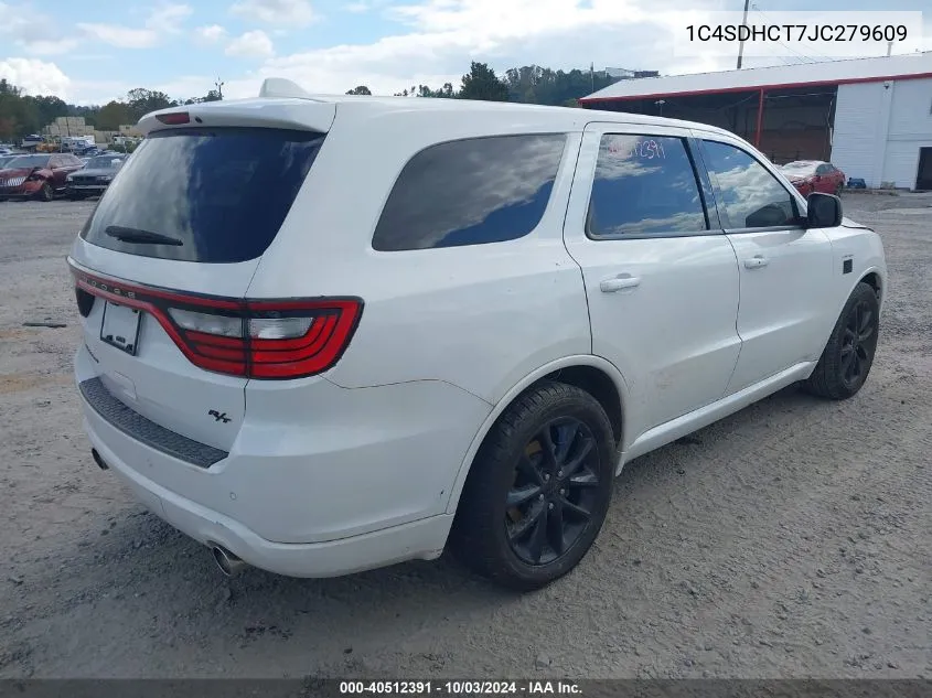 1C4SDHCT7JC279609 2018 Dodge Durango R/T Rwd