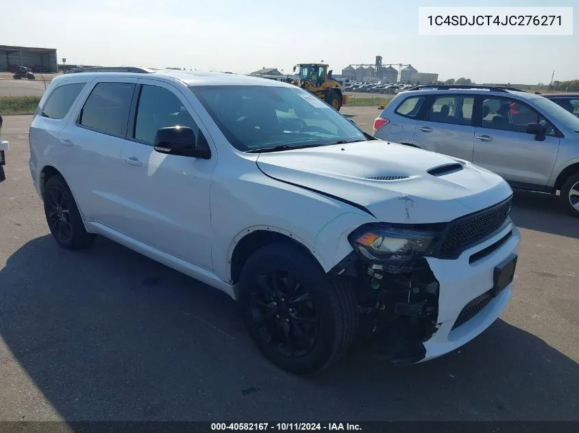 2018 Dodge Durango R/T Awd VIN: 1C4SDJCT4JC276271 Lot: 40582167