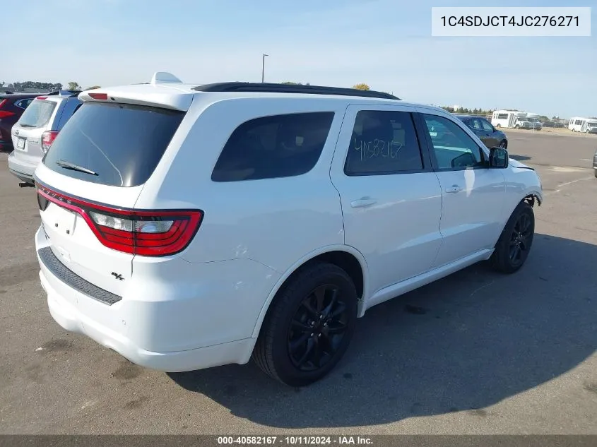 2018 Dodge Durango R/T Awd VIN: 1C4SDJCT4JC276271 Lot: 40582167