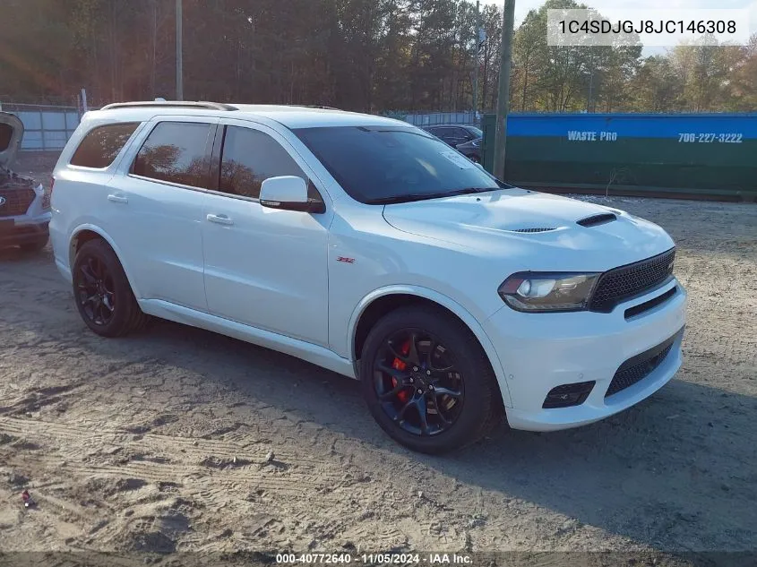 2018 Dodge Durango Srt Awd VIN: 1C4SDJGJ8JC146308 Lot: 40772640