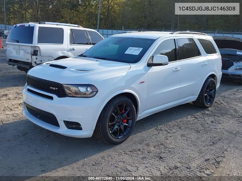 2018 Dodge Durango Srt Awd VIN: 1C4SDJGJ8JC146308 Lot: 40772640