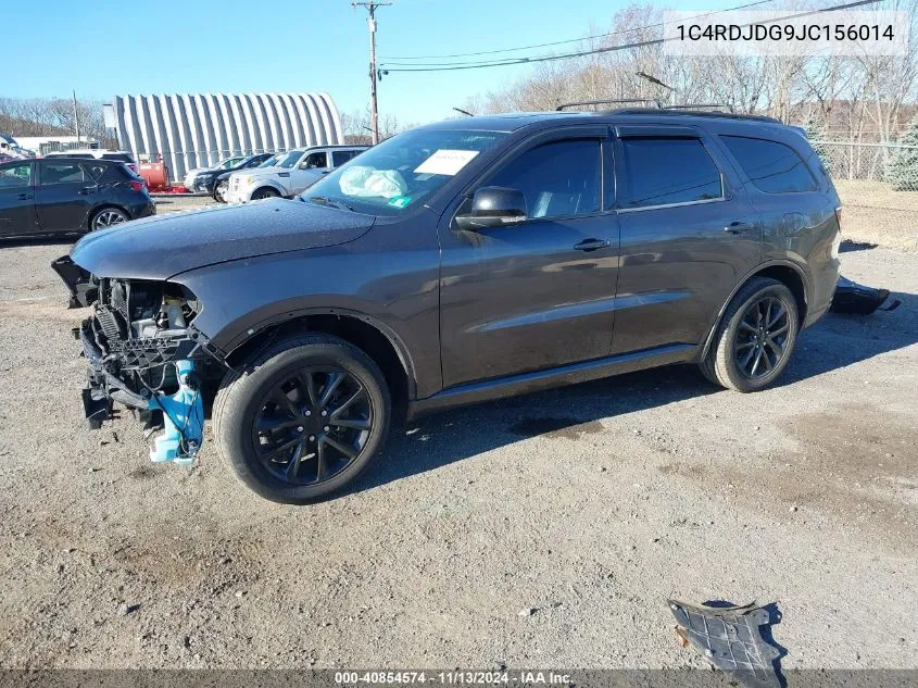 2018 Dodge Durango Gt Awd VIN: 1C4RDJDG9JC156014 Lot: 40854574