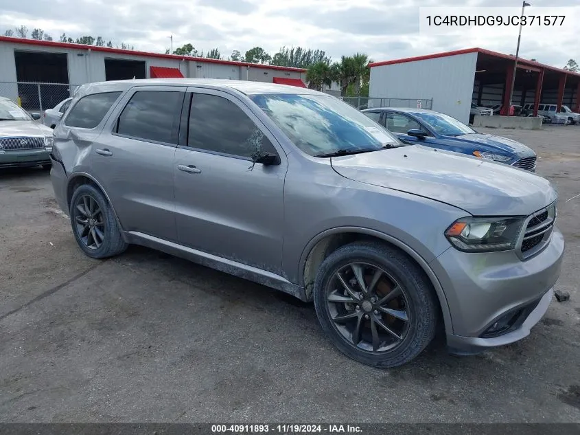 2018 Dodge Durango Gt Rwd VIN: 1C4RDHDG9JC371577 Lot: 40911893