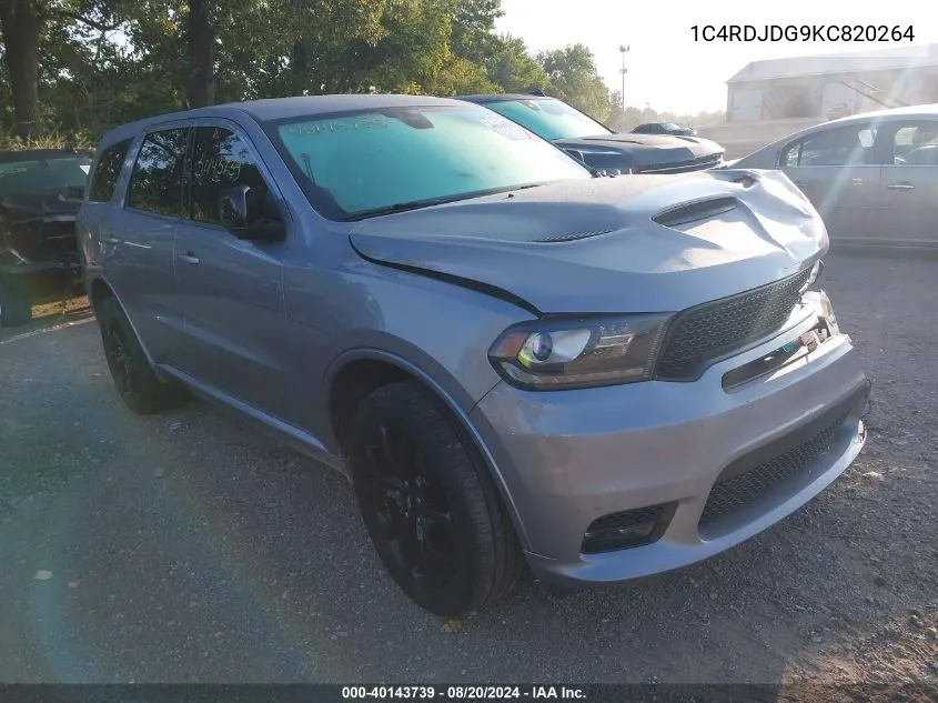 1C4RDJDG9KC820264 2019 Dodge Durango Gt