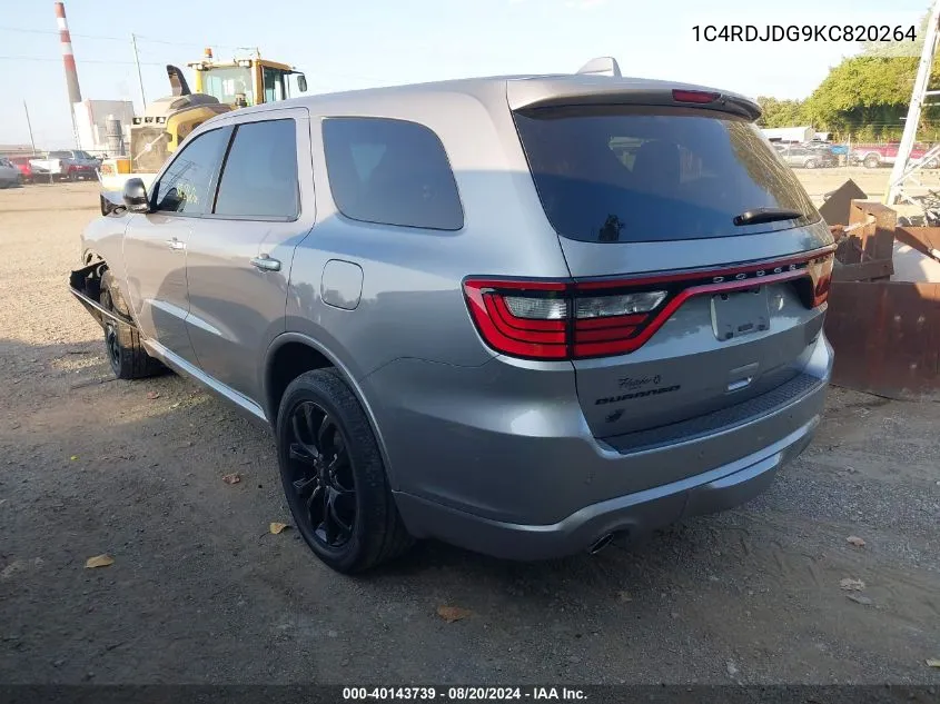 1C4RDJDG9KC820264 2019 Dodge Durango Gt